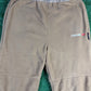 BAPE PolarTech Fleece Beige Drawstring Pants Size Large