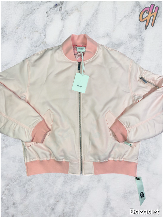 Bape Black Pink Satin Bomber Jacket Size XL (MSRP: $900)