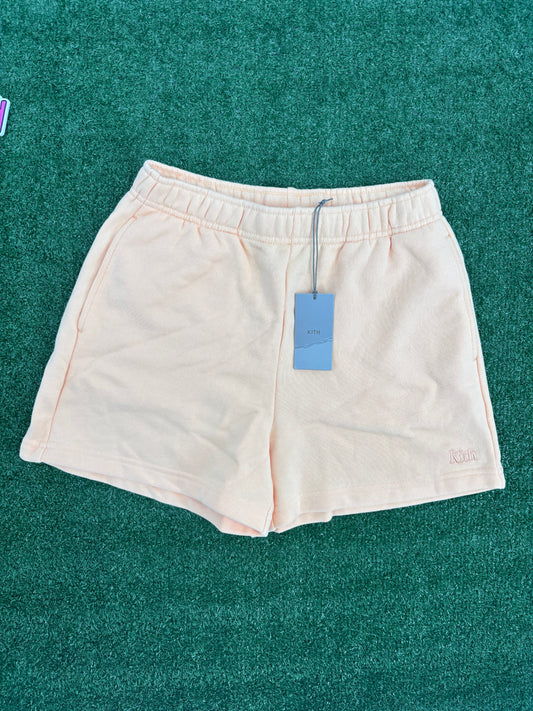 Kith Womens Rayne Sweatshort Sun Coral Orange Size Large