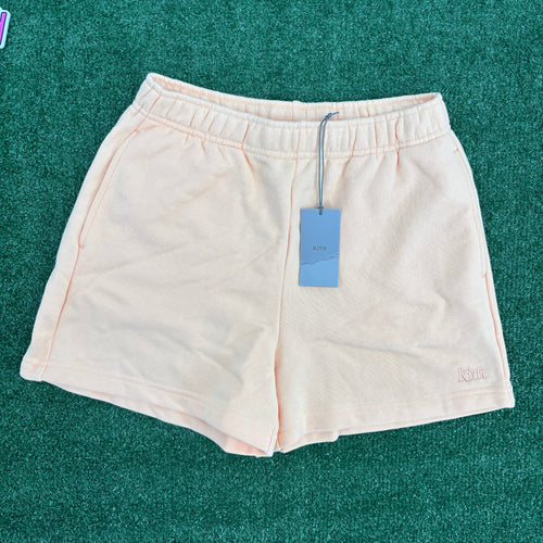 Kith Womens Rayne Sweatshort Sun Coral Orange Size Large