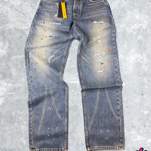 RHUDE Authentic Wide Leg Denim Indigo Jeans Mens Size 33 MSRP:$795.00