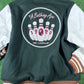 Bape X END. 'Bowling Pins' Green Varsity Jacket Size XL