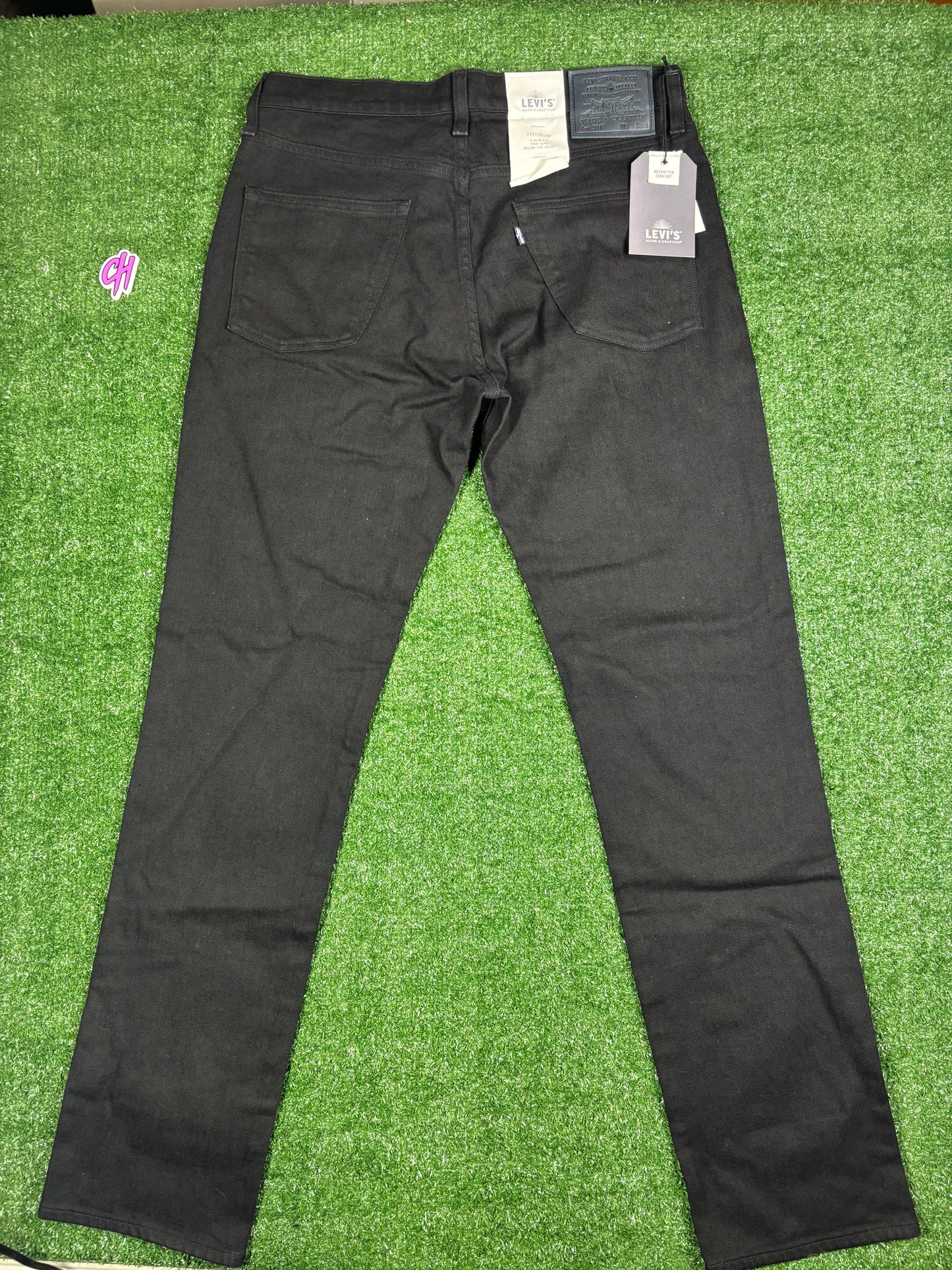 Levi's Premium 511 Slim Black Jeans Size 34