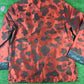 Bape Red Color Camo Padded Chinese Jacket Size XXL