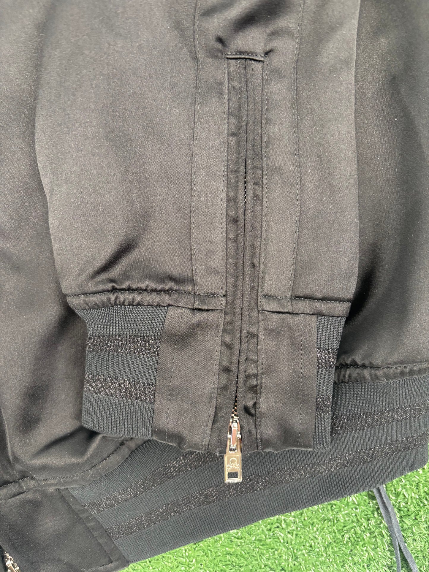Mastermind World Black Silk Bomber Jacket Size Large (MSRP: $4,900)