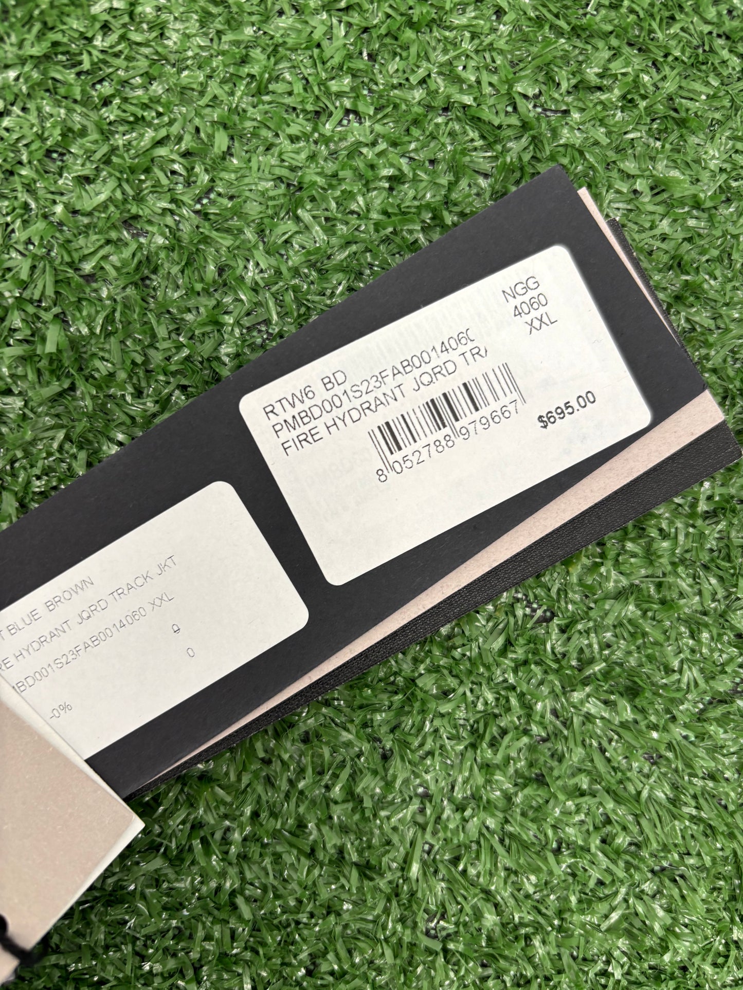 Palm Angels Fire Hydrant Jacquard Track Jacket Size XXL (MSRP: $695.00)