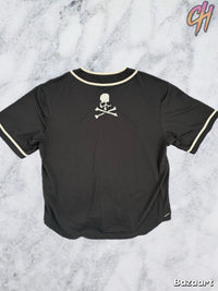 Mastermind World Black Baseball Jersey Size Large (MSRP: $888.00)