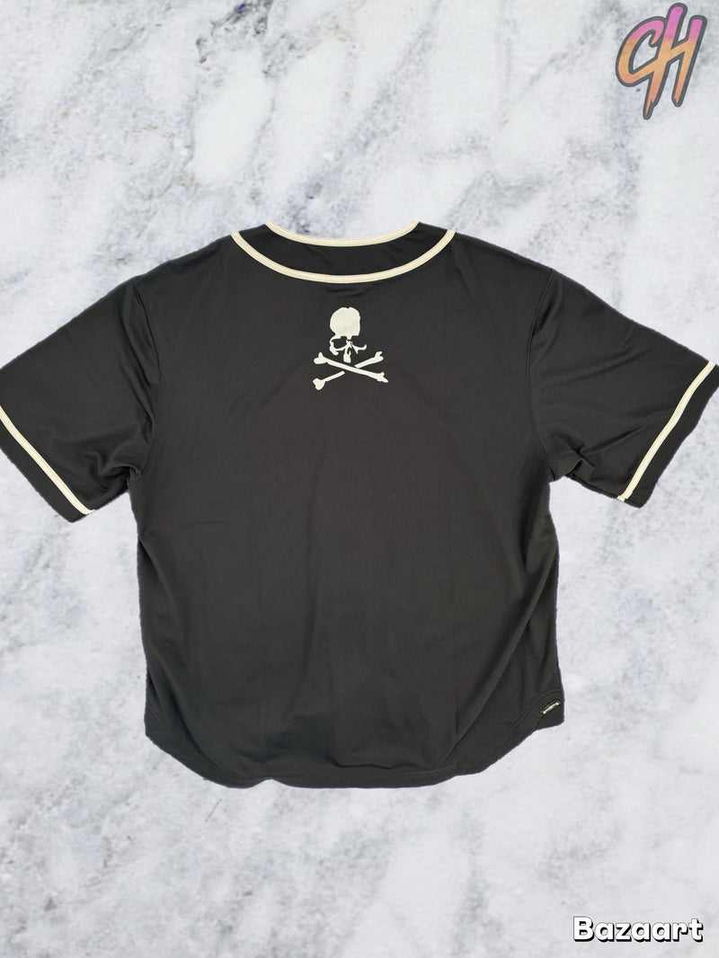 Mastermind World Black Baseball Jersey Size Large (MSRP: $888.00)