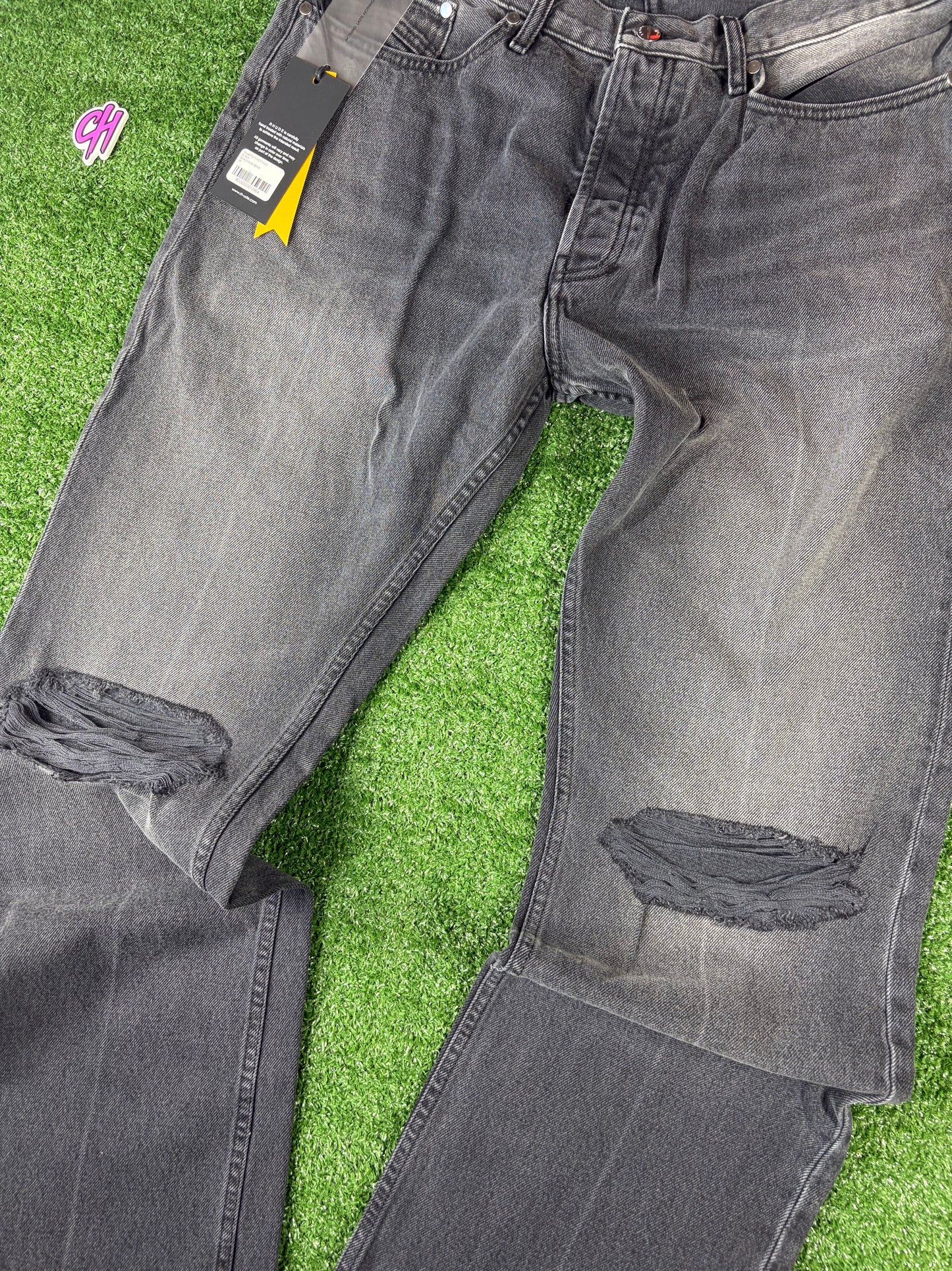 Rhude Beach Bum Black Denim Jeans MSRP $740