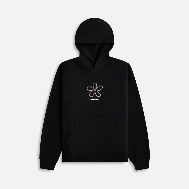 Awake NY Flower Stamp Hoodie - Black