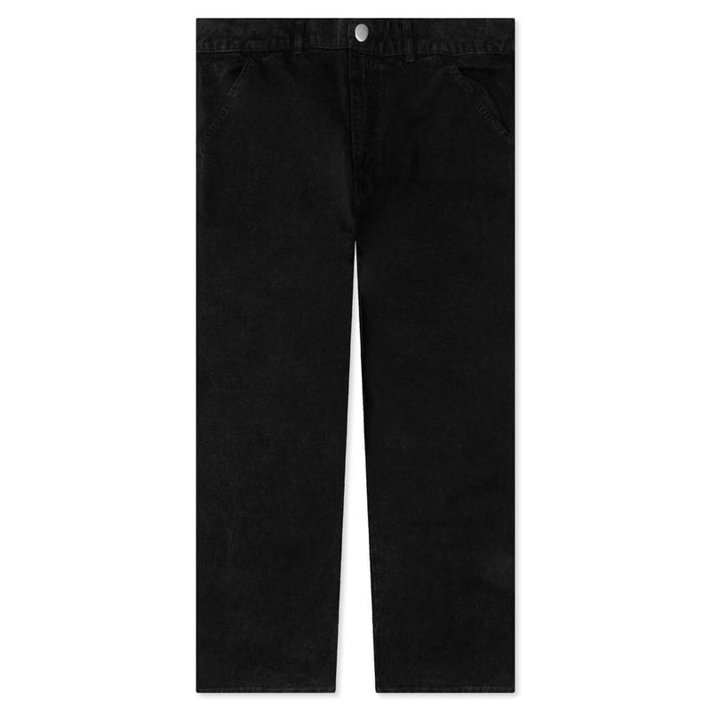Awake NY Washed Cotton Work Pant - Black