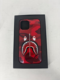 BAPE Color Camo Red Shark iPhone 12/12 Pro Case