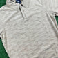 Kith Graham Velour Beige Men's Polo Shirt (STAINED) - Size Small