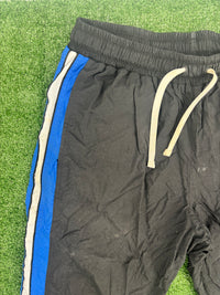 Vintage Nike Basketball Logo Black/Blue Striped Windbreaker Pants Size Large