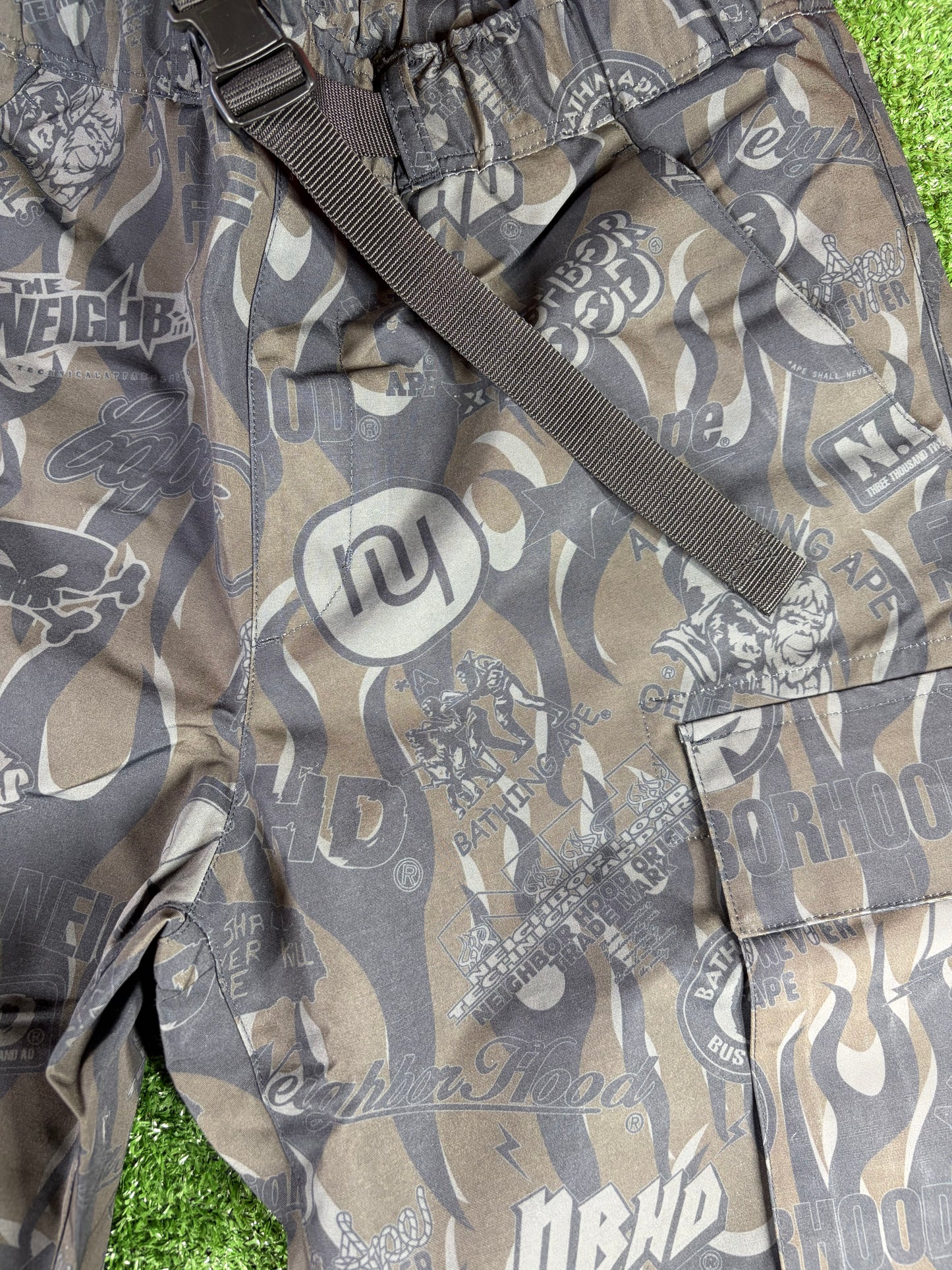 BAPE X Neighborhood Multi Pocket Track Pants Size Medium