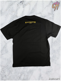 Mastermind World Gold Smiley Face Graphic Black T-Shirt Size Small