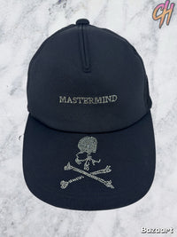 Mastermind World X Swarovski Black Trucker Hat Size Medium (MSRP: $800.00)