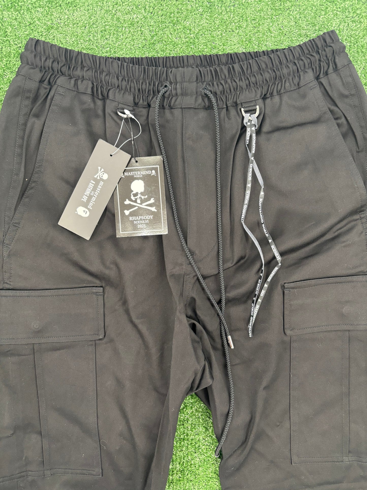 Mastermind World Masterseed Black Cargo Pants Size Medium (MSRP: $1,685)