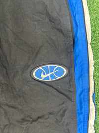 Vintage Nike Basketball Logo Black/Blue Striped Windbreaker Pants Size Large