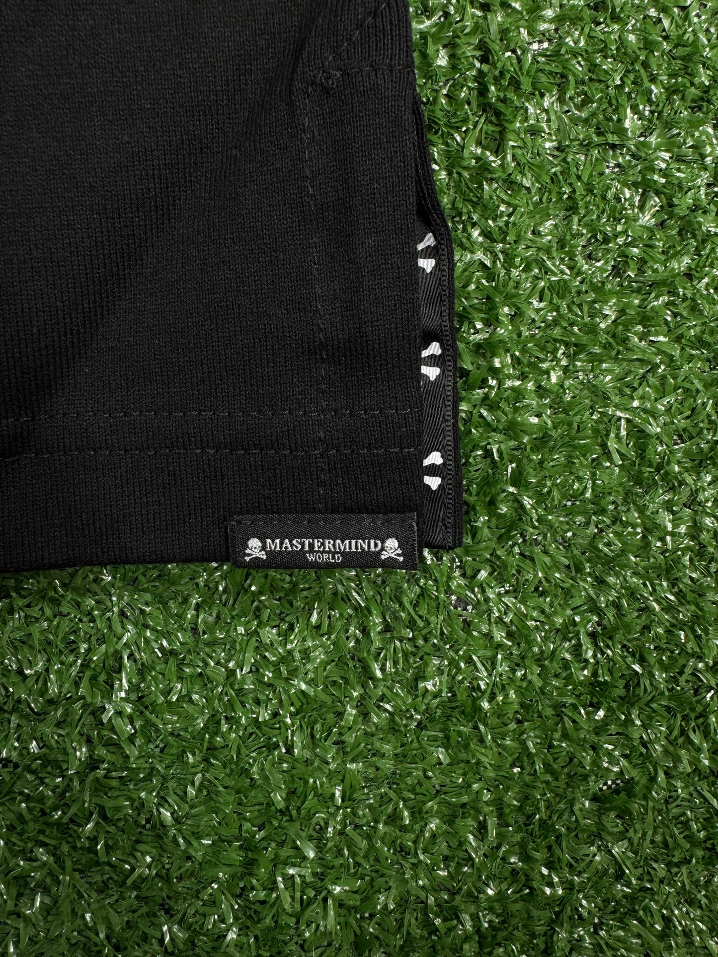 Mastermind World Gold Smiley Face Graphic Black T-Shirt Size Small