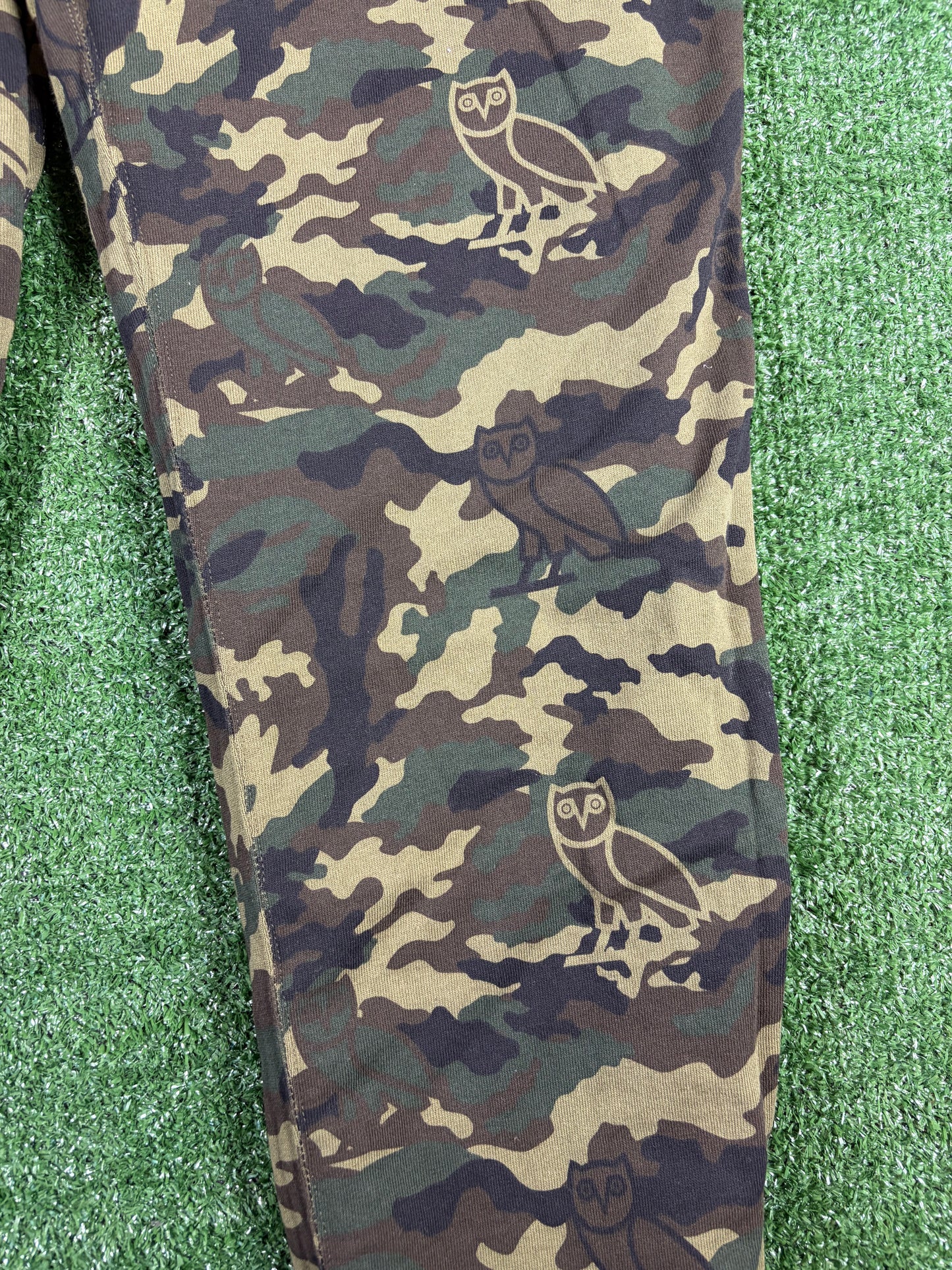 BAPE x OVO Woodland Camo Shark Reversible Sweatpants XXL