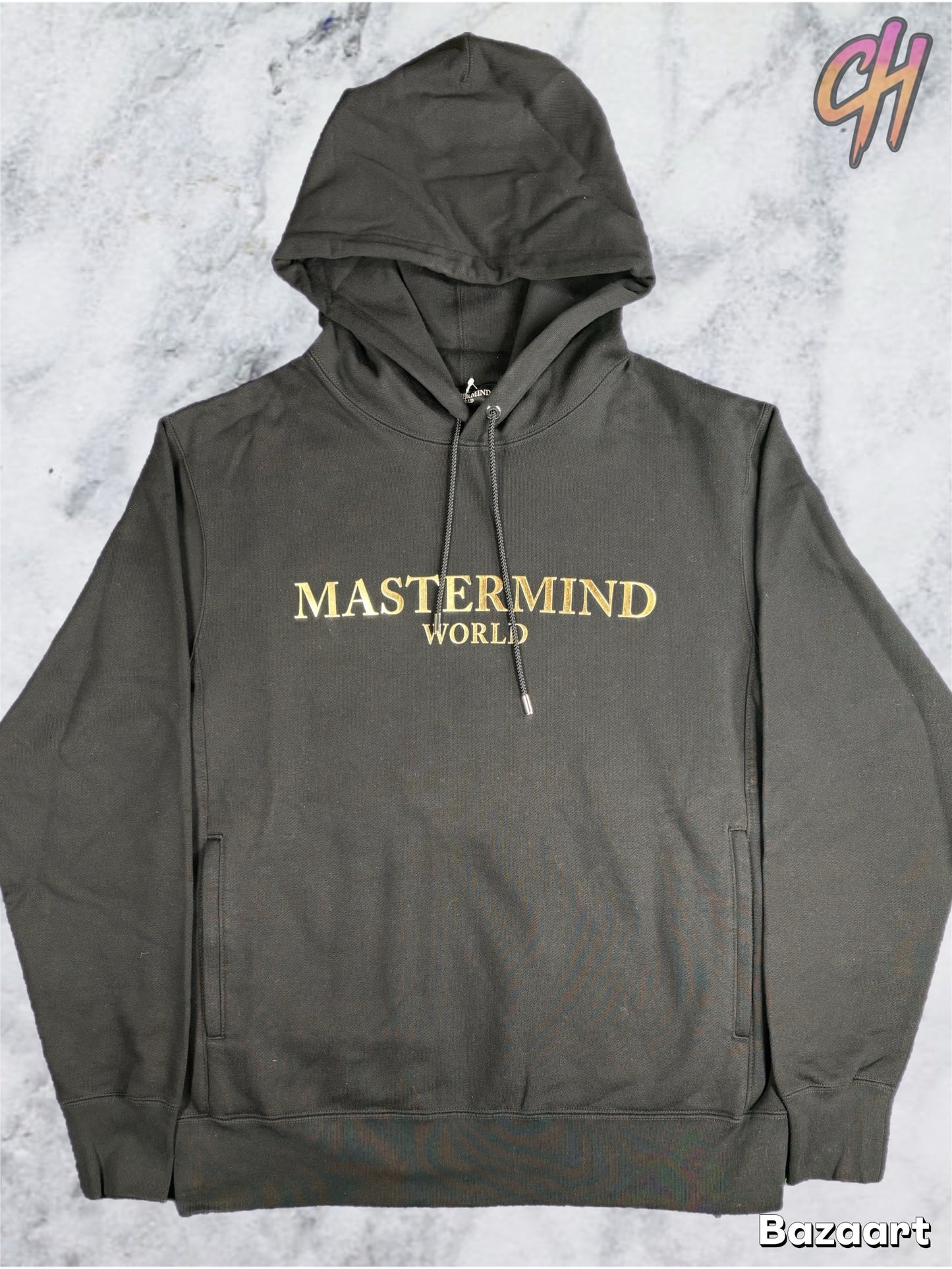 Mastermind Vs. Bape Foil Logo Black Hoodie Size Large