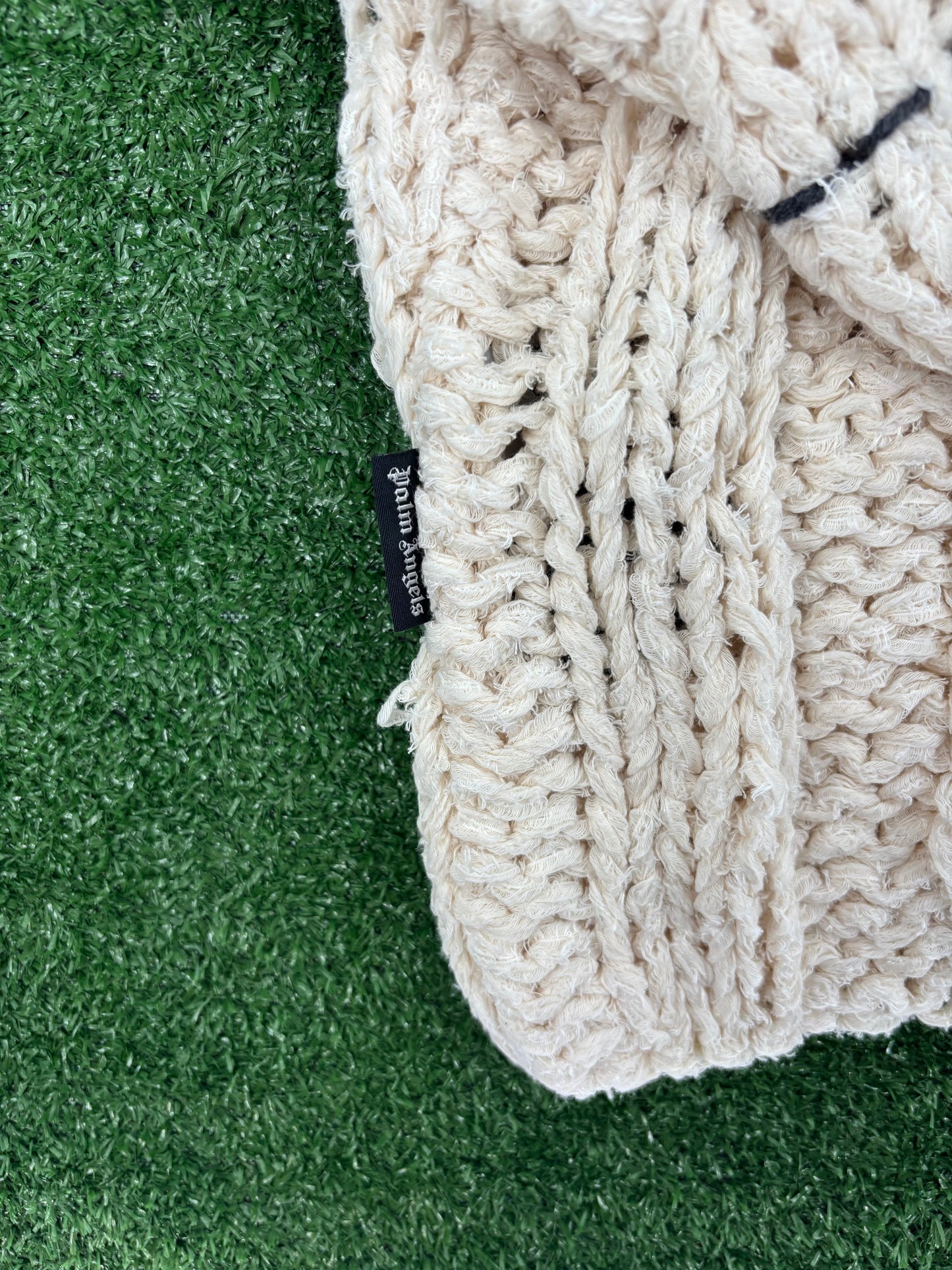 Palm Angels Butter Black Knitted A Sweater Size XS (MSRP: $1,232.00)