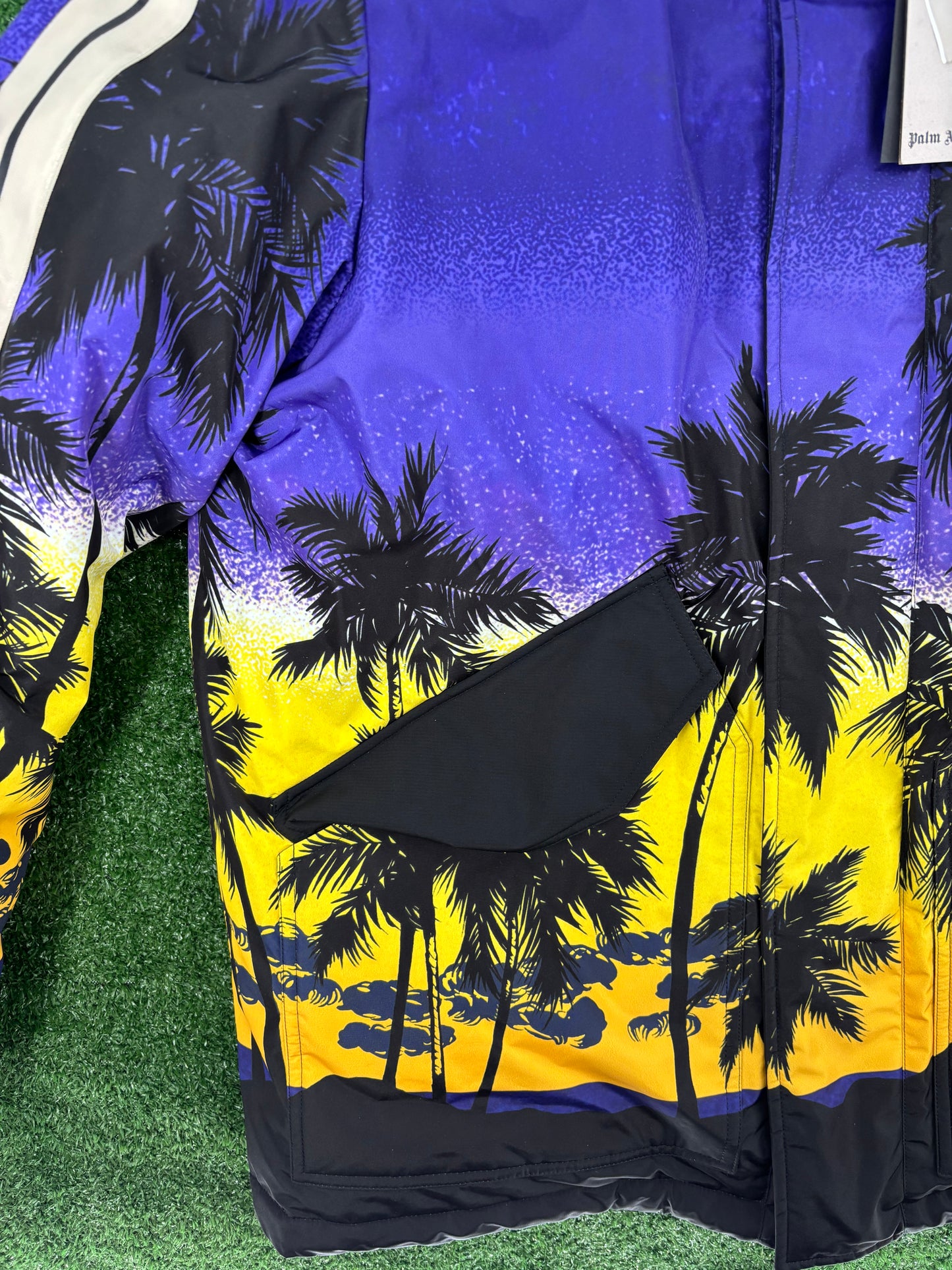 Palm Angels 'Palm Sunset' Track Ski Jacket Size XL (MSRP: $1,775.00)