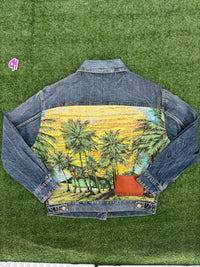 Palm Angels Sunrise Cobalt Denim Jacket Size Small (MSRP: $690.00)