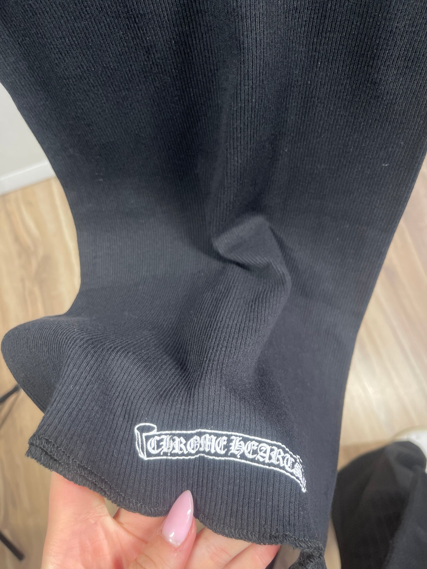 Chrome Hearts T-Bar Cross Logo Black Tank Top - Size Large