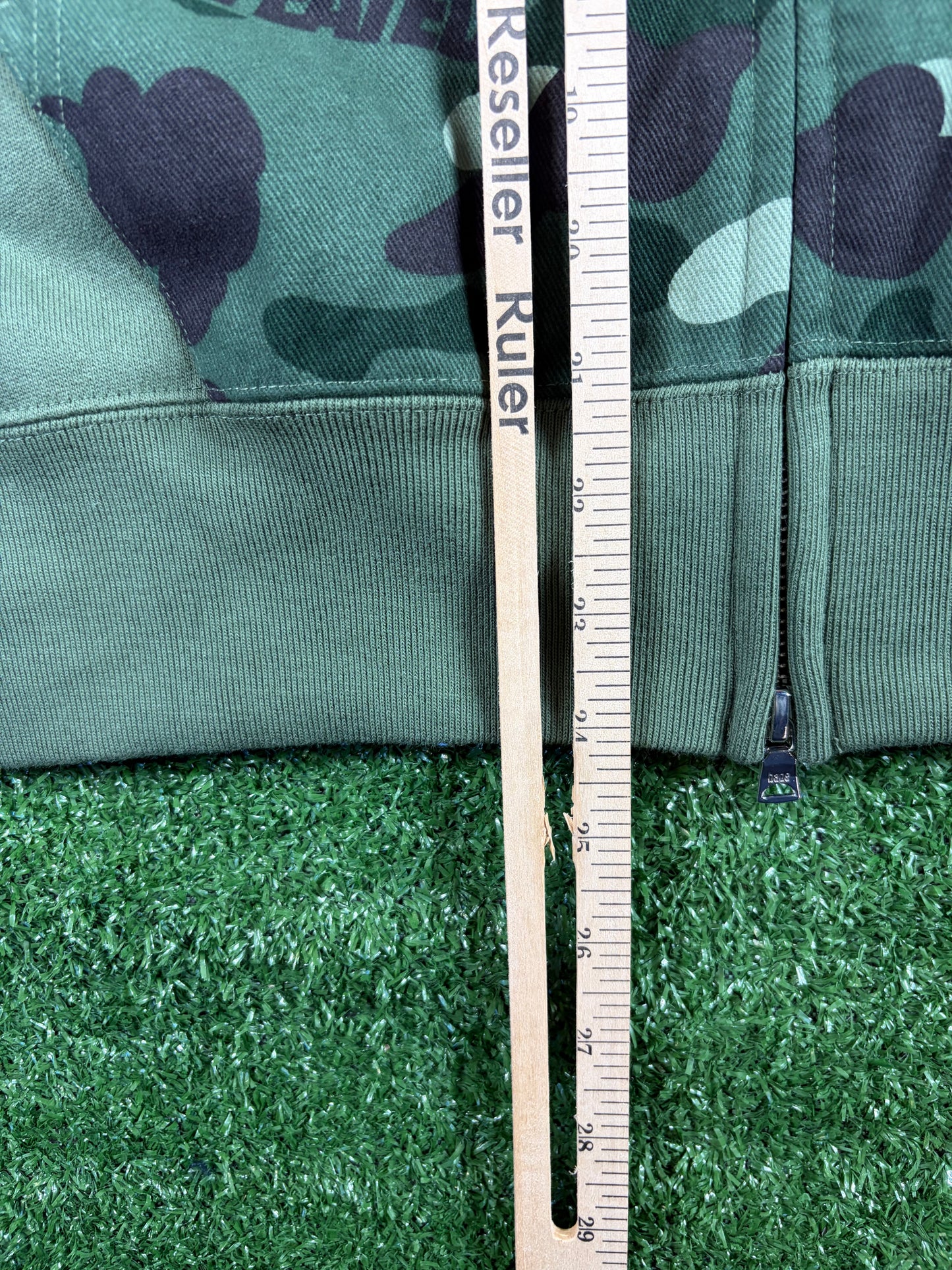 Bape X Undefeated Green Color Camo Zip-Up Hoodie Medium