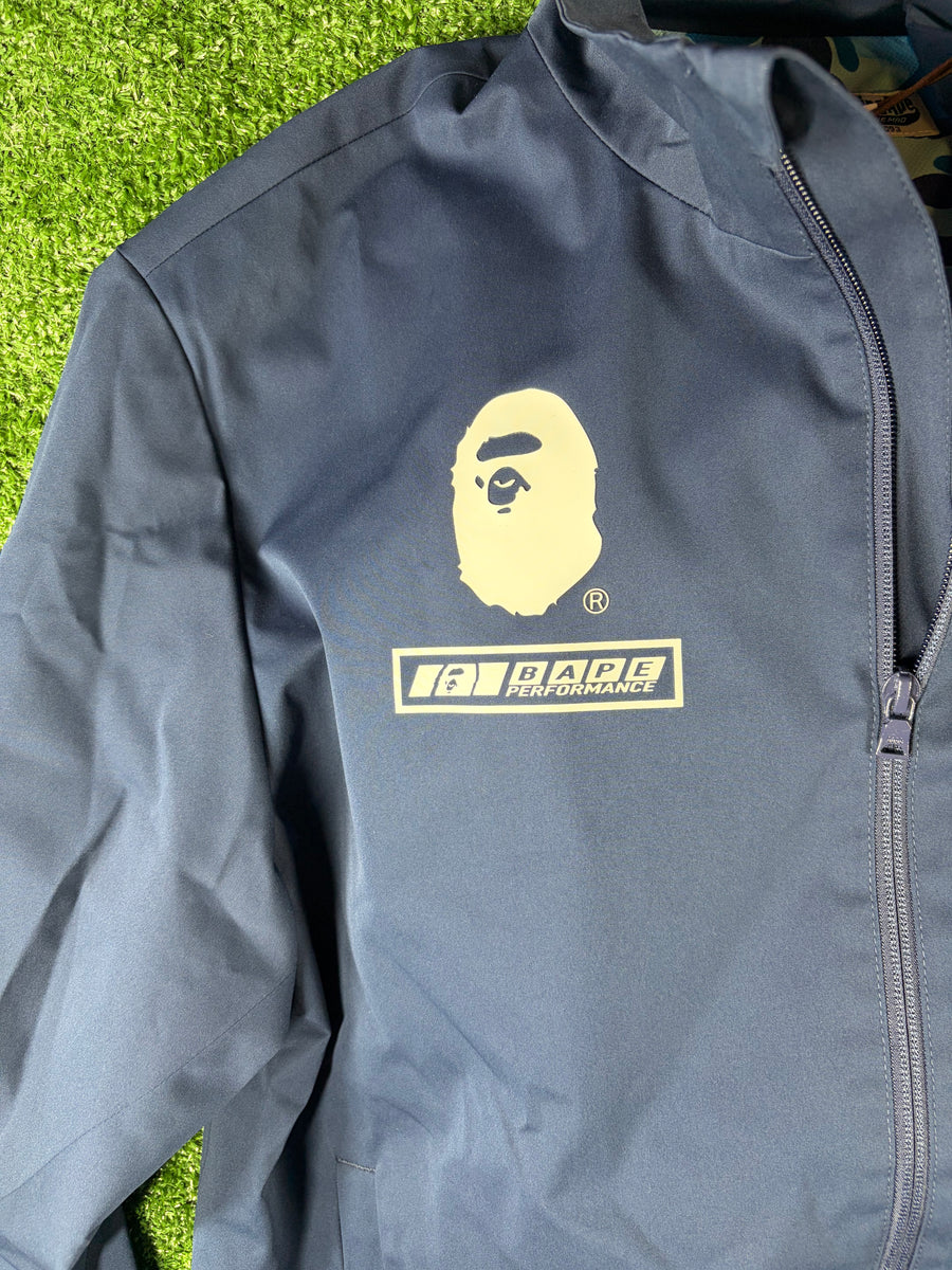 Bape X Pagani Navy Blue ABC Camo Jacket Size Medium