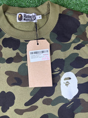 Bape 1st Camo Green Crewneck Sweater Size XL