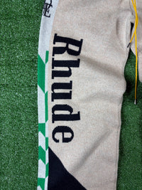 Men's RHUDE X Lamborghini Authentic Knitted Track Pants MD MSRP: $2,357