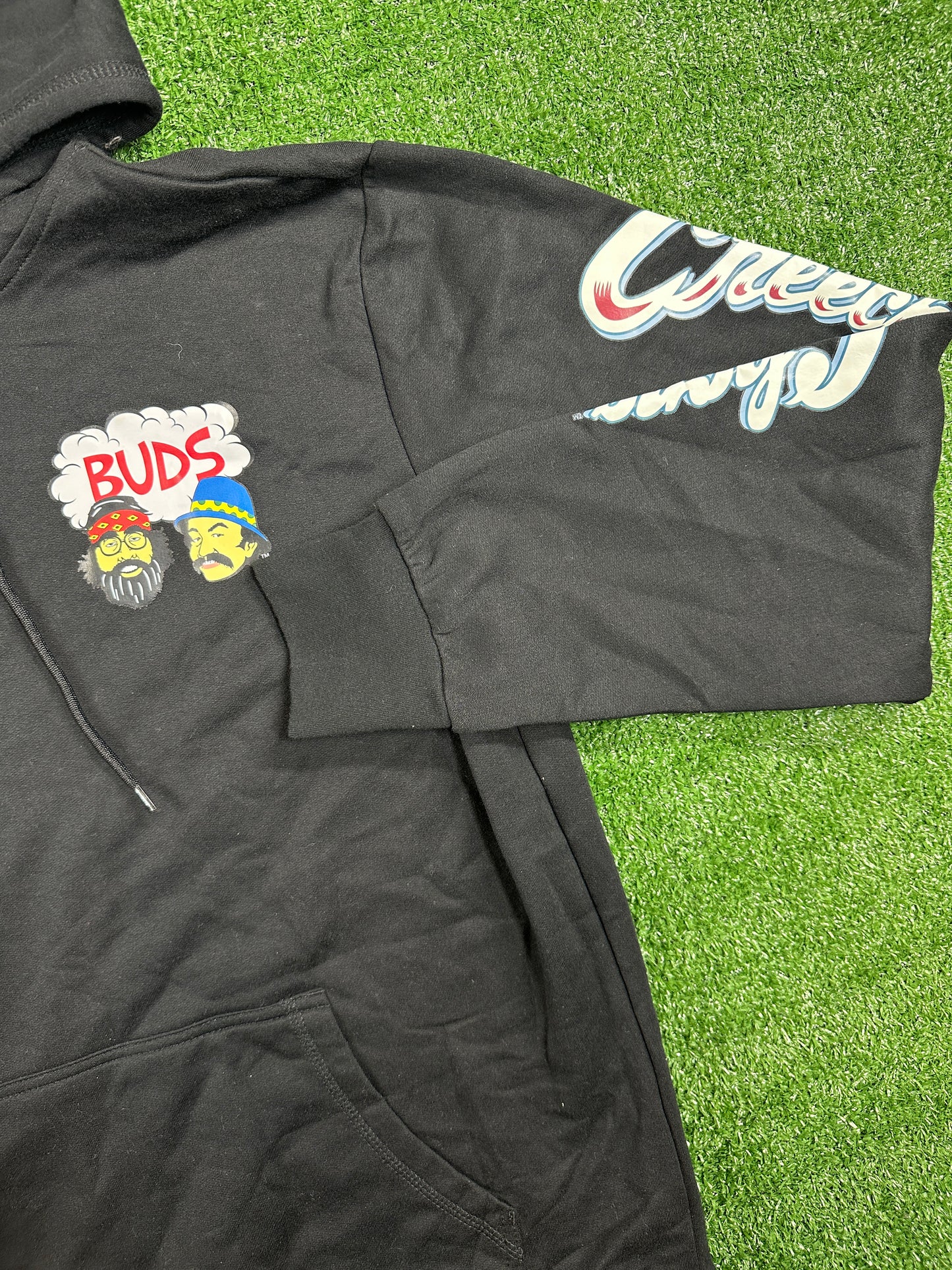 Cheech & Chong Official Merch Full Black Sweatsuit - Size Medium