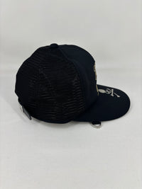 Mastermind World 'Love & Peace' Black Trucker Hat Size Medium (MSRP: $356.30)