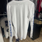 Chrome Hearts Blue Neck Logo White L/S Shirt - Size Medium Brand New