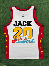 Travis Scott x McDonald's Cactus Jack All American White Jersey Size Large