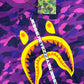BAPE X Jessie Reyez Purple Shark Camo T-Shirt Size Large