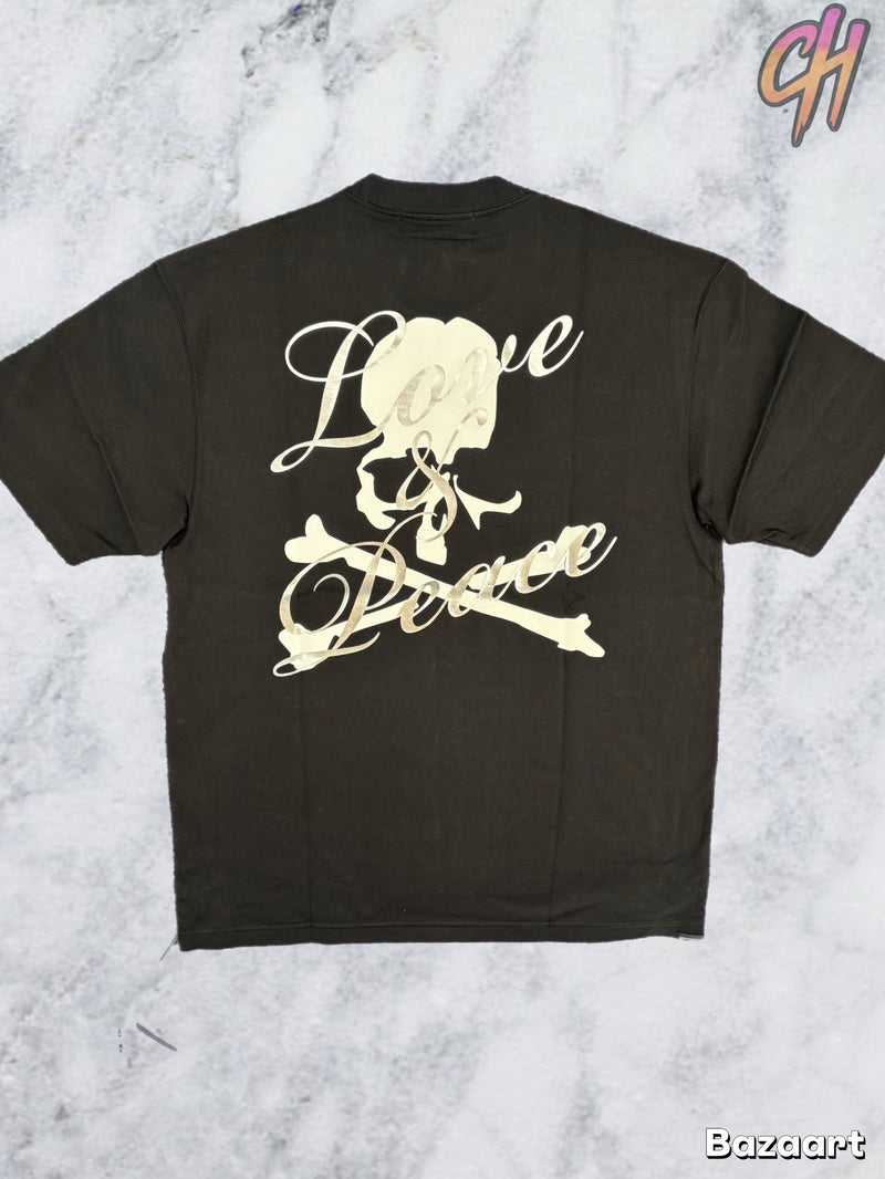 Mastermind World 'Love & Peace' Black T-Shirt Size Medium (MSRP: $889.00)
