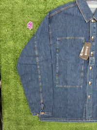 Mastermind World Big Pockets Indigo Denim Shirt Size Medium (MSRP: $1,437)