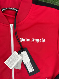 Palm Angels Red/Black Striped Bomber Track Jacket Size Small (MSRP: $565.00)
