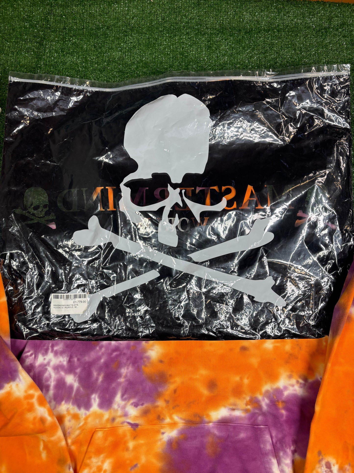 Mastermind World Vs. Bape Purple Tie-Dye Hoodie Size Medium