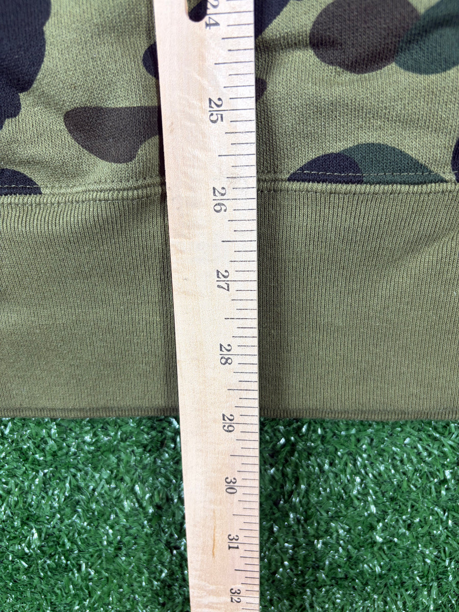 Bape 1st Camo Green Crewneck Sweater Size XL