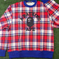 Bape London Plaid Check RLX Crewneck Sweater Size Small