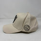 Central Hype Embroidered Rose Logo Beige SnapBack Hat