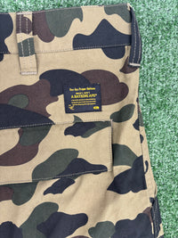 Bape 1st Camo 'Dev-Ops' Green Cargo Pants Size Large