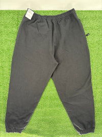 Nike Men's Solo Swoosh Cuffed Black Fleece Sweatpants Size XL