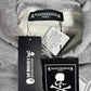 Mastrmind World Vs. Bape All-Over Embroidered Grey Hoodie Size Medium