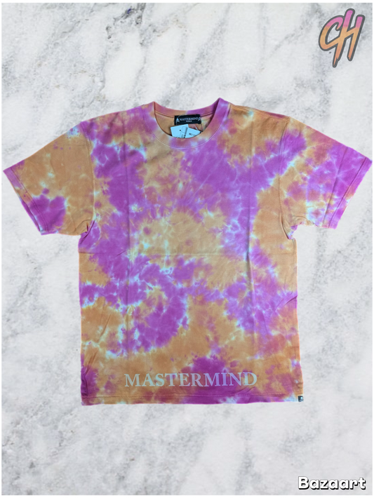 Mastermind Vs. Bape Orange Tie-Dye S/S T-Shirt Size Small